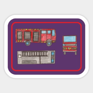 Fire Truck Sticker